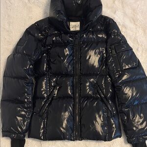 SAM Shiny Black Puffer Jacket